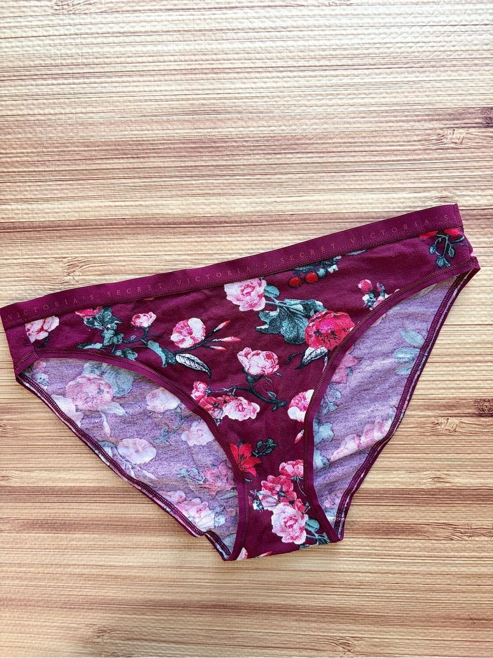 Victoria’s Secret Floral Cotton Bikini Style Panty
